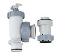 Niceminiwall Ensemble de valves à piston pour piscine, gestion rapide et efficace, pour piscines hors sol Intex, valve à piston 10747 + adaptateur 10722
