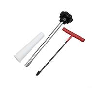 Niceminiwall Ensemble d'outils d'installation de valve pour réparation de pneus - Kit complet avec extracteur de tige de valve, outil de crochet, outil d'aide buccale et gants pour l'entretien des