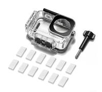 Niceminiwall Étui de plongée 60 m pour appareil photo DJI Action 5Pro/4/3 - Boîtier transparent étanche - Construction en ABS PC - Interface magnétique à dégagement rapide pour photographie
