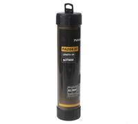 Niceminiwall Filet d'appât soluble de 5 m avec piston et tube pour la pêche à la carpe, filet d'appât blanc soluble pour la pêche à la carpe, filet d'appât en eau soluble en 25 mm, 37 mm, 44 mm (37 mm
