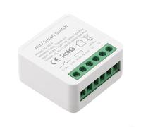 Niceminiwall For Tuya For Smart Life pour Zigbee Switch 16 A Relais de contrôle 2 voies pour ventilateur léger Contrôle vocal Compatible avec Alexa Minuteur compact Gris