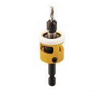 Niceminiwall Foret conique réglable avec collier d'arrêt de profondeur pour le travail du bois, fraisage en alliage avec rainure de retrait de copeaux, compatible avec bois tendre (4 x 10 mm)