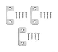 Niceminiwall Gâche réglable à grand trou pour portes extérieures avec construction en acier inoxydable, sécurité améliorée pour pênes dormants et serrures électroniques