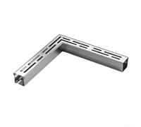 Niceminiwall Gouttières de sol en acier inoxydable, drains de douche en acier inoxydable, kits de gouttières extérieures pour salle de bain/cuisine/patio, gouttières et grille, systèmes de gouttière