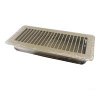 Niceminiwall Grille d'aération au sol de 10,2 x 25,4 cm, grille de sortie d'air en fer robuste pour la maison, le bureau ou l'hôtel pour systèmes de CVC, registre de sol en métal durable pour une