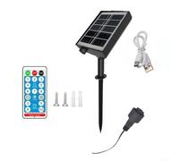 Niceminiwall Guirlande lumineuse solaire avec circuit imprimé 3,7 V 24 V, système écoénergétique avec plusieurs options de charge pour une utilisation en extérieur (3 V)