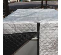 Niceminiwall Housse de réservoir 1000 L pour stockage de l'eau de pluie - Isolation thermique résistante au gel avec tissu Oxford 420D, doublure en feuille d'aluminium et protection UV, compatible