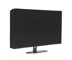 Niceminiwall Housse en tissu Oxford 210D pour ordinateur de bureau, PC et TV - Anti-poussière, résistant aux UV, coupe-vent, lavable - Housse pliable - Pièce (noir) - (71 x 46 x 10 cm)