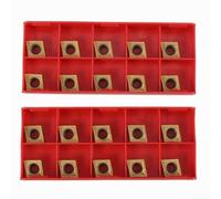 Niceminiwall Insert en carbure CCMT09T304 CCMT32.51 US735 Outil de tournage en métal CNC Insert de coupe externe Outil de tournage CVD PVD Dureté 92 20 pièces
