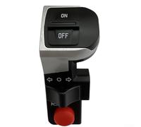 Niceminiwall Interrupteur de guidon électrique 3 en 1 compatible avec les phares et clignotants, support de guidon ABS compatible avec E-, Mountain et