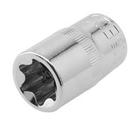 Niceminiwall Jeu de douilles Torx de type E 1/2" femelle pour clé à cliquet E10/E12/E14/E16/E18/E20/E22/E24 Outils à main en métal anti-haute dureté (E20)