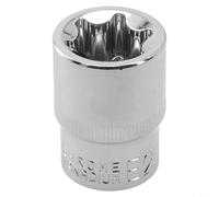 Niceminiwall Jeu de douilles Torx de type E 1/2" femelle pour clé à cliquet E10/E12/E14/E16/E18/E20/E22/E24 Outils à main en métal anti-haute dureté (E24)