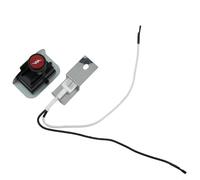 Niceminiwall Kit d'allumage de barbecue à gaz en métal argenté - Pièces de rechange compatibles avec les grilles de barbecue Q120 Q220 Series - Numéro de pièce 80475