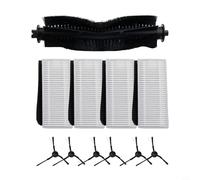 Niceminiwall Kit de pièces de rechange pour aspirateur Medion X20 SW+/MD 11415 - Brosse principale, brosses latérales et kit de filtres compatibles avec Medion pour X21 SW+/MD 11500