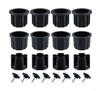 Niceminiwall Kit de quincaillerie de rechange pour support de parasol de terrasse, pièces stabilisatrices avec anneau en plastique PEHD pour la plage, le balcon, le jardin, base de parasol 38 mm 48 mm