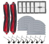 Niceminiwall Kit d'entretien pour aspirateur Roborock - Brosse principale - Brosses latérales - Kit de remplacement pour modèles Q10 S5+ Q10 VF Q10V+ (B)