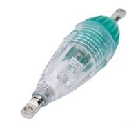 Niceminiwall Lampe de pêche sous-marine LED pour leurre de calamars et de poissons en haute mer, lampe en plastique transparent avec batterie assortie, design étanche multicolore pour la nuit (vert)