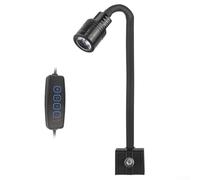 Niceminiwall Lampe LED pour aquarium 3 W USB CC 5 V avec clip réglable multi-angle, luminosité à intensité variable, tuyau rotatif, contrôle de la mise au point, blanc chaud/neutre/froid (BT-Q3T USB