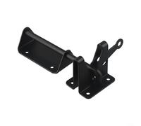 Niceminiwall Loquet de portail automatique robuste avec mécanisme autobloquant pour clôtures en bois et métal, en acier carbone noir, avec tirette à câble