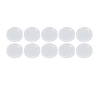 Niceminiwall Lot de 10 cache-charnières en plastique pour lunette de toilette | Vis décoratives blanches pour charnières de couvercle de toilette | Résistant à la rouille et imperméable pour 50 mm, 60