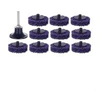 Niceminiwall Lot de 10 disques abrasifs violets de 50 mm pour meuleuse d'angle King Kong avec résine élastomère et corindon, compatibles avec le métal