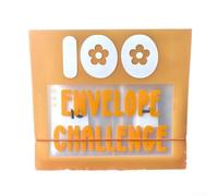 Niceminiwall Lot de 100 enveloppes avec 100 emplacements étiquetés, système d'enveloppe imperméable en PVC transparent pour planification budgétaire et économie d'argent, organisé (jaune)