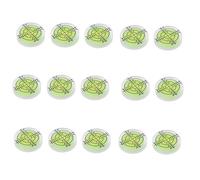 Niceminiwall Lot de 15 niveaux à bulle circulaires ronds de 32 mm avec graduations pour la mesure professionnelle dans la maison, le jardin et l'atelier (vert)