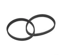 Niceminiwall Lot de 2 courroies dentées pour rabot Black & Decker 7696 types 6-7 KW715 BD713 X40515 177 - Tête de sol pour remplacement de rouleau de brosse, caoutchouc