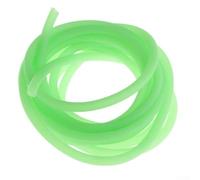 Niceminiwall Lot de 2 manchons lumineux en silicone pour pêche en haute mer - 2 m de long, 2 mm DI / 3 mm DE DE, protecteur de ligne de pêche phosphorescent (vert)