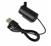 Niceminiwall Lot de 2 mini pompes à eau submersibles USB pour aquarium 5 V 1,0 A Faible bruit Économie d'énergie pour fontaine de jardin et bassin Noir