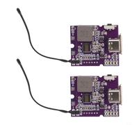 Niceminiwall Lot de 2 modules de banque d'alimentation à charge rapide de 22,5 W avec affichage numérique ou lumineux, prend en charge la sortie PD3.0 QC4+, compatible avec les batteries 3,7 V 21700