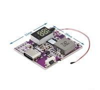 Niceminiwall Lot de 2 modules de banque d'alimentation à charge rapide de 22,5 W avec affichage numérique ou lumineux, prend en charge la sortie PD3.0 QC4+, compatible avec les batteries 3,7 V 21700