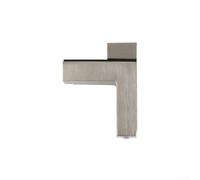 Niceminiwall Lot de 2 pinces de fixation réglables de type F pour panneau sandwich en verre avec joint antidérapant pour l'amélioration de la maison (petit brossé)