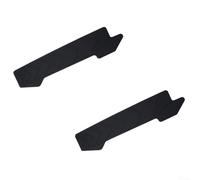 Niceminiwall Lot de 2 protections de chaîne en gel de silicone pour tube descendant - 220 mm × 53 mm × 2 mm - Protection contre les impacts de pierres et les impacts de rocher, noir, 15,65 g - Compat