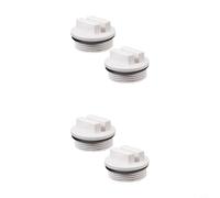 Niceminiwall Lot de 4 bouchons d'hivernage filetés mâles NPT de 12,7 cm avec anneau O-For pour lignes de retour de piscine, vannes de vidange de filtre et systèmes de spa - Capuchon en polycarbonate