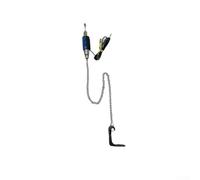 Niceminiwall Lot de 4 indicateurs de touche lumineux à LED pour pêche à la carpe avec 4 bobines, clip de ligne réglable et chaîne, pas de pile nécessaire, alarmes de pêche de nuit compatibles avec la