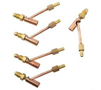 Niceminiwall Lot de 5 connecteurs de câble mâle et de gaz séparés pour torche TIG WP9 WP17 WP26 Torche de soudage refroidie à l'eau Connexion rapide Raccord en cuivre Lot de 5 (WP9 WP17)