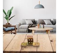 Niceminiwall Lot de 5 supports de rail de lit en bois en forme de L pour renfort de meubles en fer zingué avec plaques de 42 mm x 27 mm x 2 mm et 90 mm x 30 mm