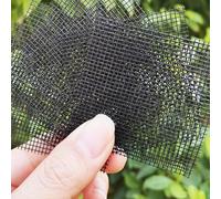 Niceminiwall Lot de 50 coussinets en maille de drainage en fibre de verre pour pots de fleurs, 10 x 10 cm, tapis de grille à fond rond avec trous fins de 0,5 mm, rétention de la terre pour bonsaï et