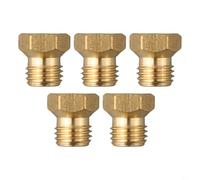 Niceminiwall Lot de 6 buses de gaz propane pour chauffe-eau et cuisinière avec tailles 0,5/0,65/0,87 compatible avec G31 butane M6 x 0,75 filetage en laiton