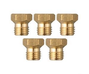 Niceminiwall Lot de 6 buses de gaz propane pour chauffe-eau et cuisinière avec tailles 0,5/0,65/0,87 compatible avec G31 butane M6 x 0,75 filetage en laiton