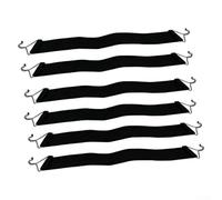 Niceminiwall Lot de 6 ceintures de chaise gravity renforcées en tissu pour chaises longues, fauteuils inclinables et chaises pliantes - 36 cm de long x 1,5 cm de large, extensibles jusqu'à 41,9 à 47