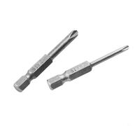 Niceminiwall Lot de 6 embouts de tournevis Tri Wing Y1 Y2 de 50 mm, tête hexagonale magnétique en Y (6,35 mm) en acier pour tournevis manuels et électriques et (0)