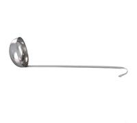 Niceminiwall Louche à soupe en acier inoxydable avec long manche, capacité de 150 ml, 180 ml, cuillère de service de cuisine durable résistante à la rouille pour la cuisson de la soupe, du ragoût et