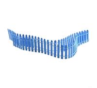 Niceminiwall Mini clôture en bois pour kits de jardin féérique, 90 cm x 5 cm, décoration de jardin miniature, décoration de pelouse en bois réaliste pour maison de poupée, terrarium et ombre (bleu