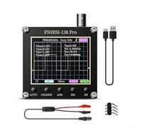 Niceminiwall Mini oscilloscope numérique 138 Pro avec taux d'échantillonnage de 2,5 MSa/s, appareil de mesure alimenté par batterie 1000 mAh pour tests électriques et analyse du signal (sans BAT)