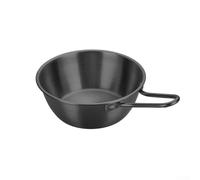 Niceminiwall Mini poêle à frire multifonction 600 ml pour verser l'huile, la sauce chauffante, la cuisine, bol en acier inoxydable, batterie de cuisine ronde compacte pour (5)