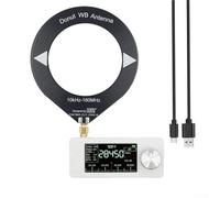 Niceminiwall Mini radio de poche SI4732, récepteur 0,5-108 MHz, avec écran IPS de 1,9" ESP32-S3, puce de contrôle AM FM LSB USB (blanc)