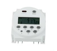 Niceminiwall Minuteur numérique 12 V 16 A avec écran LCD, programmable hebdomadaire pour relais pour la maison et le jardin, housse étanche incluse, compatible avec lampes chauffe-eau (B)