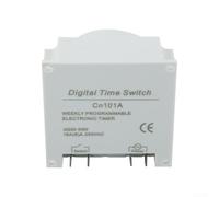 Niceminiwall Minuteur numérique 12 V 16 A avec écran LCD, programmable hebdomadaire pour relais pour la maison et le jardin, housse étanche incluse, compatible avec lampes chauffe-eau (A)